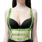 Retro Shoulder Girdle With Multi Buckled Waist Belt