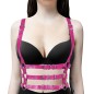 Retro Shoulder Girdle With Multi Buckled Waist Belt