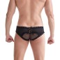 Men Sexy Lace Back Hollowed-out Mesh Panty