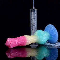 Wolf Cock Squirting Dong - Rainbow