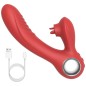 Three Tongue Licker Dildo Vibrator