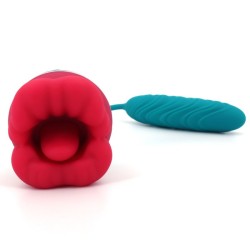 Big Mouth 3in1 Rose Shaped Thrusting Vibrator