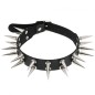 Double Row Long Spiked Rivet Collar