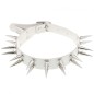 Double Row Long Spiked Rivet Collar