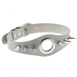 Metal Ring Spikes Collar