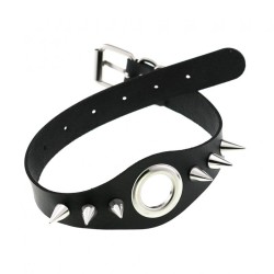 Metal Ring Spikes Collar