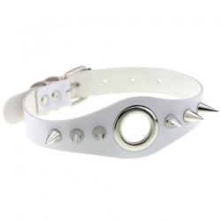 Metal Ring Spikes Collar