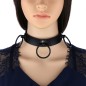 Black Circle Ring Choker