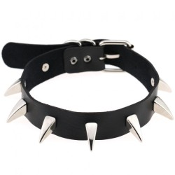 Rivet Spike Neck Strap