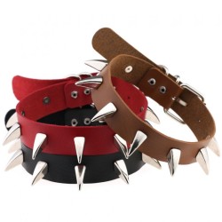 Rivet Spike Neck Strap