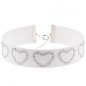 Diamond Rhinestone Love Flannel Collar