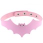 Little Devil PU Leather Bat Wing Collar