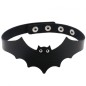 Little Devil PU Leather Bat Wing Collar