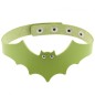 Little Devil PU Leather Bat Wing Collar