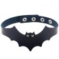 Little Devil PU Leather Bat Wing Collar