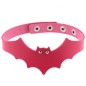 Little Devil PU Leather Bat Wing Collar