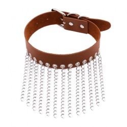 Metal Chain Tassel Collar