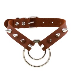 Double Ring Spiked Stud nCollar