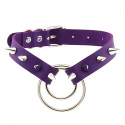 Double Ring Spiked Stud nCollar