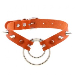 Double Ring Spiked Stud nCollar