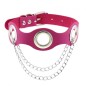 Leather Hole Breathable Chain Collar