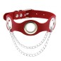 Leather Hole Breathable Chain Collar