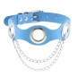 Leather Hole Breathable Chain Collar