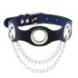 Leather Hole Breathable Chain Collar