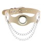 Leather Hole Breathable Chain Collar