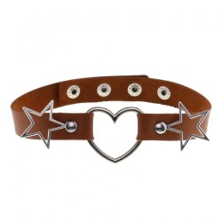 Heart Collar with Pentagram