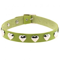 Love Heart Rivets Collar