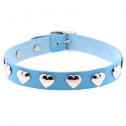 Love Heart Rivets Collar