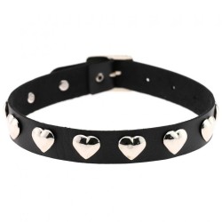 Love Heart Rivets Collar