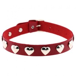 Love Heart Rivets Collar