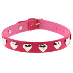 Love Heart Rivets Collar