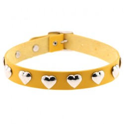 Love Heart Rivets Collar