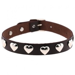 Love Heart Rivets Collar