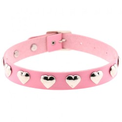 Love Heart Rivets Collar