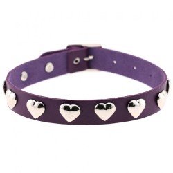 Love Heart Rivets Collar