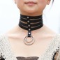 4 Row Leather Neck Collar