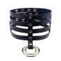 4 Row Leather Neck Collar