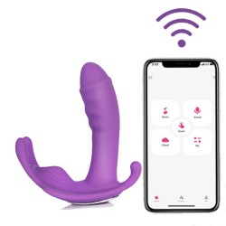 Butterfly Strap-on vibrator - APP Smart