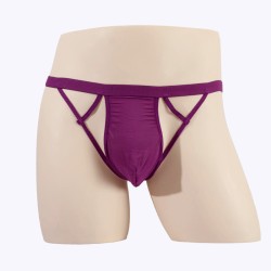 Men See-through Hollowed-out Mesh Panty T-back