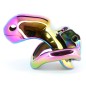 Rainbow Male Metal Chastity Cage HTV3