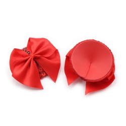 Bow Nipple Pasties - Red Scales