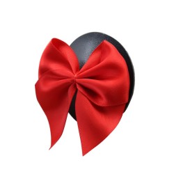 Red Bow Nipple Pasties - PVC