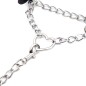 Heart Ring Metal Chain Collar