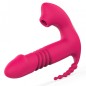 Suction &amp; Thrusting Strap-on Dildo