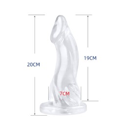 Transparent Realistic Dildo