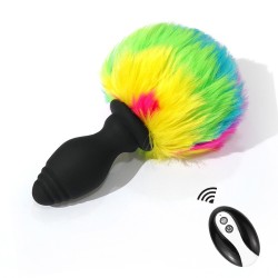 rabbit tail vibration butt plug